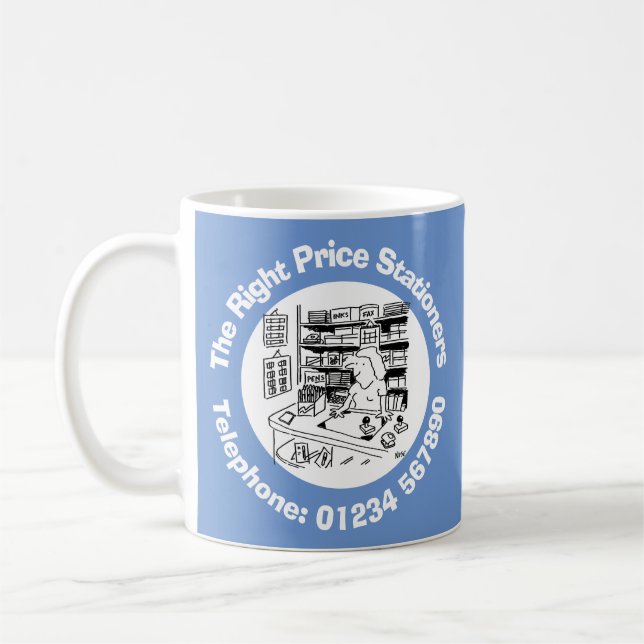 Caneca De Café Office Stationers & Printers Business (Esquerda)