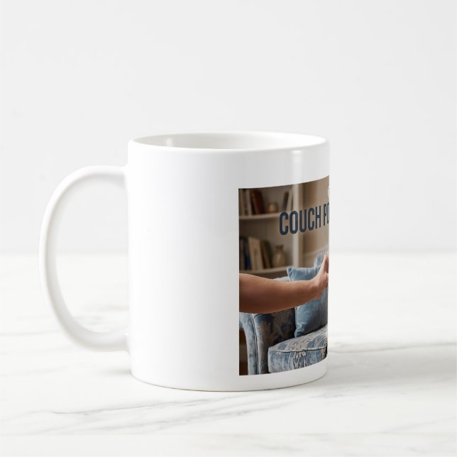 Caneca De Café Official Couch Potato French Bulldog Cute Funny Do (Esquerda)
