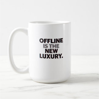 Caneca De Café Offline é o Novo Luxo: Citação de Desintoxicação D