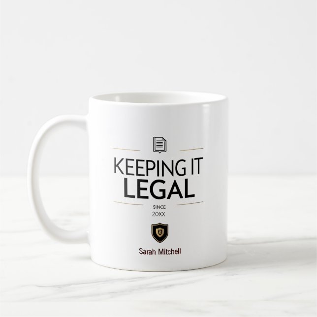 Caneca De Café Oficial de Conformidade Personalizado (Esquerda)