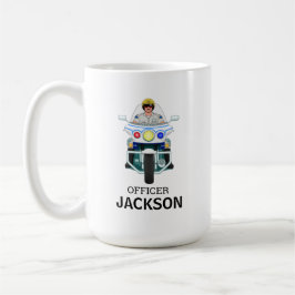 Caneca De Café Oficial de Motocicletas Personalizado da Polícia -