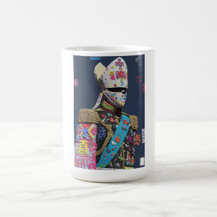 Caneca De Café Oficial Militar de Arte Glitch Voxel Futurista Cib