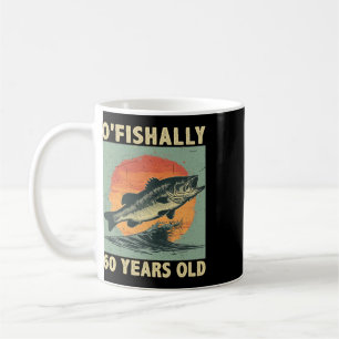 Caneca De Café Oficialmente 60 Anos de Idade 1965 Pescaria Pescad