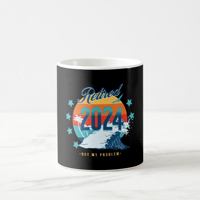 Caneca De Café Oficialmente Aposentado 2024 (Centro)