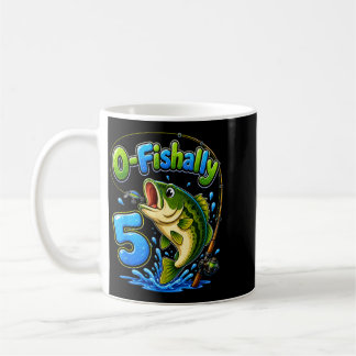 Caneca De Café Ofishally 5 Anos Idade Meninos Crianças Pescaria 5