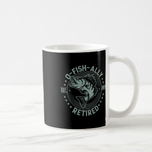 Caneca De Café Ofishally Aposentado da Pesca 2024 O-fish-ally Ret