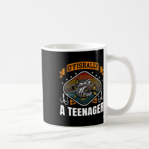 Caneca De Café O'fishally Um Adolescente 13º Aniversário Pescaria