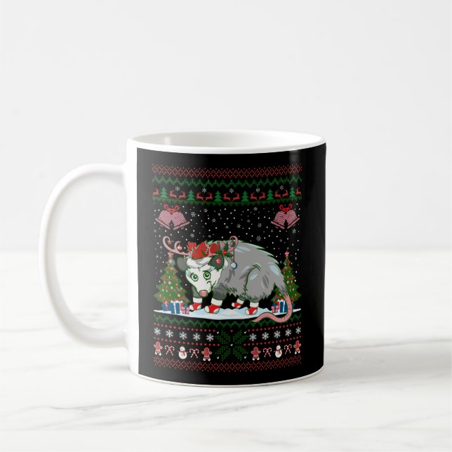 Caneca De Café Ogambm Amante de os animais Xmas Gift Ugly Ogambm  (Esquerda)