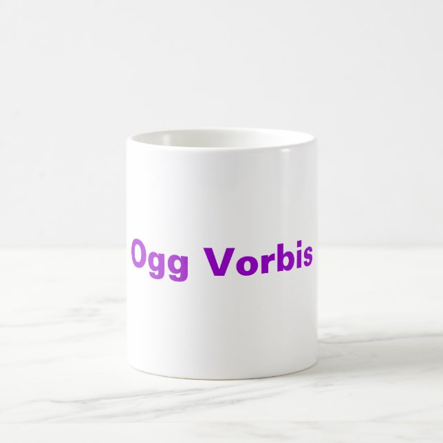 Caneca De Café Ogg Vorbis (Centro)