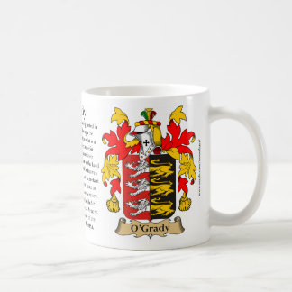 Caneca De Café O'Grady, a origem, o significado e a crista