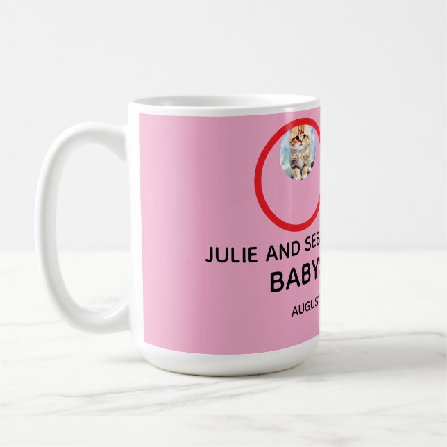Caneca De Café Oh Baby Gato Imagem Churrasco de Bebê (Esquerda)