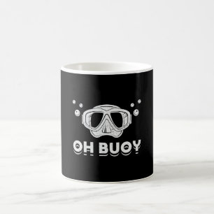 Caneca De Café Oh Buoy Scuba Mergulhando Diver Ocean Deep Sea Eng