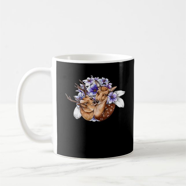 Caneca De Café Oh Deer Estilo Minimalista Limpo (Esquerda)