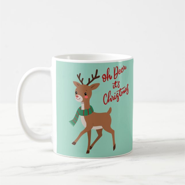 Caneca De Café Oh deer... it’s Christmas! (Esquerda)