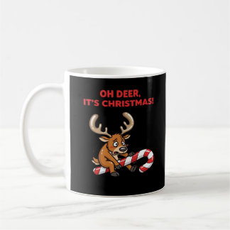 Caneca De Café Oh Deer Its Christmas Stressed Reindeer With Sweet