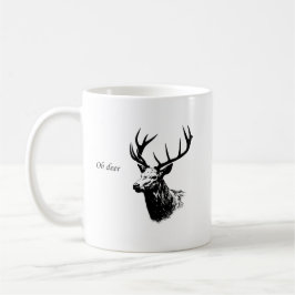 Caneca De Café Oh Deer Reindeer