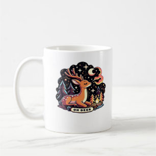 Caneca De Café Oh Deer Vibe Gráfica Contemporânea