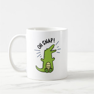 Caneca De Café Oh Encantamento Engraçado Crocodilo Pun