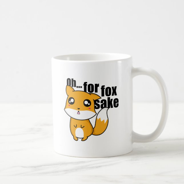Caneca De Café Oh... Fox Sake (Direita)