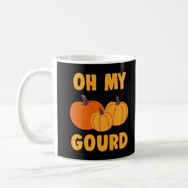 Caneca De Café Oh Meu Deus Pumpkin Squash Autumn Squash Foto Engr (Esquerda)