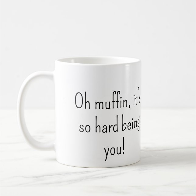 Caneca De Café Oh Muffin Snarky Mug (Esquerda)