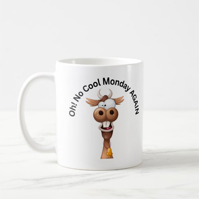 Caneca De Café Oh! Não Legal segunda-feira novamente (Esquerda)