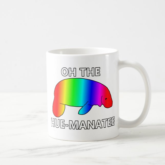 Caneca De Café Oh o HUE-MANATEE (Direita)