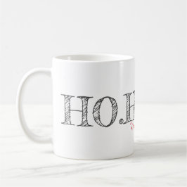Caneca De Café OH. OH. OH. Feliz Natal Holly Texto Festivo