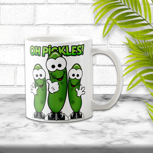 Caneca De Café Oh Pickles Mug (Criador carregado)