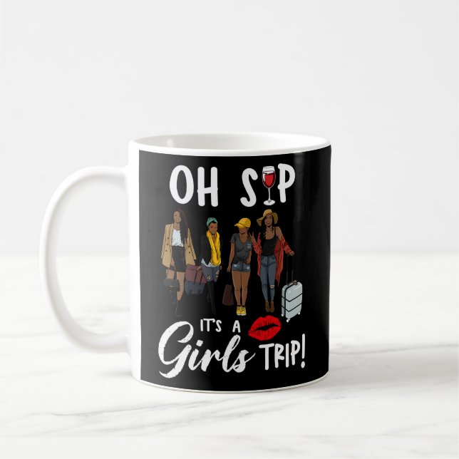 Caneca De Café Oh Sip É Uma Festa De Vinho De Diversão, Rainha Ne (Esquerda)