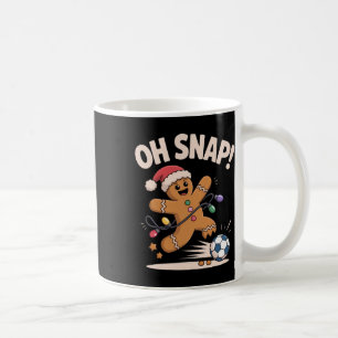 Caneca De Café Oh Snap Biscoito de Natal Futebol Natalino Para Ho