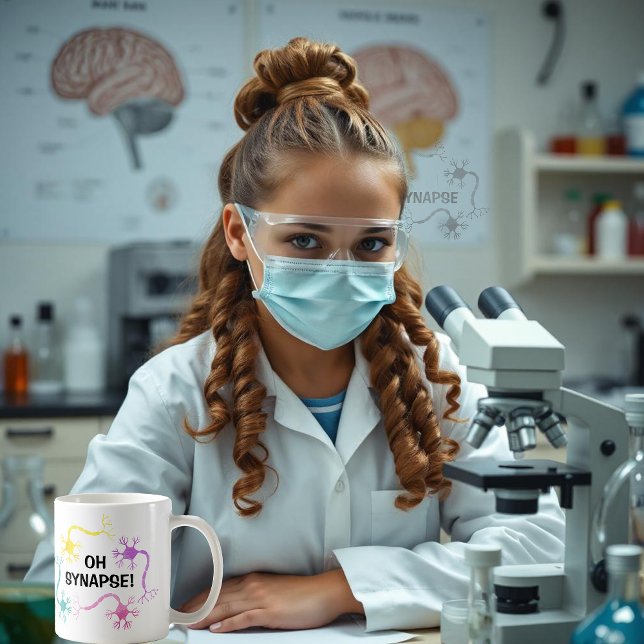 Caneca De Café Oh, Snap! Ciência Neurônio Biologia Professor Engr (Criador carregado)