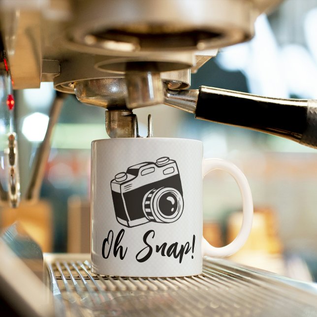 Caneca De Café Oh, Snap! - Engraçado e bonito (Criador carregado)