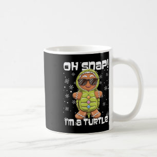 Caneca De Café Oh Snap, eu sou um Pão de Tartaruga no Natal