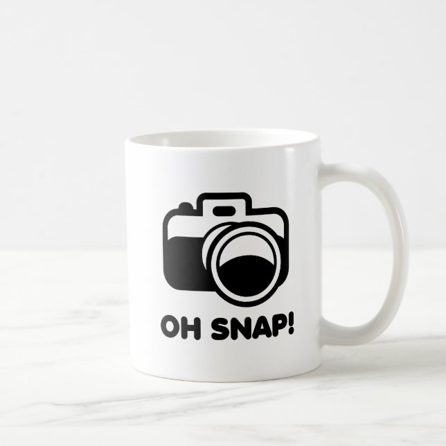 Caneca De Café Oh Snap Funny Mug (Direita)