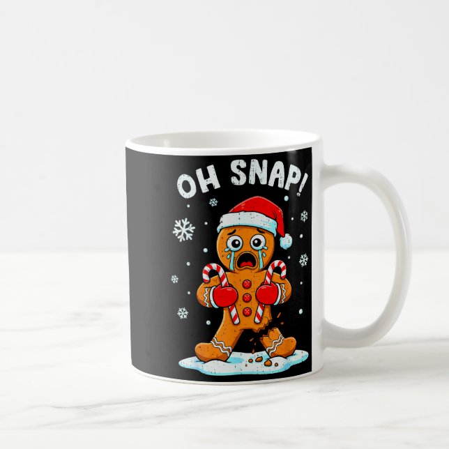 Caneca De Café Oh Snap Gingerbread Christmas Xmas Cookie Baking H (Direita)