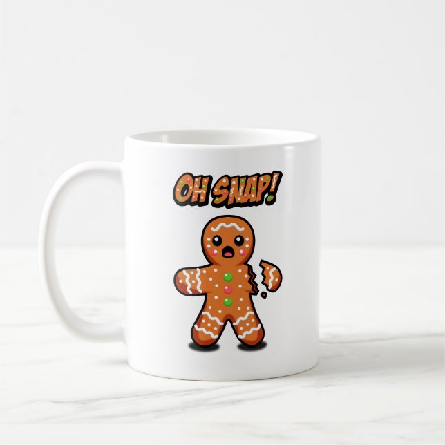 Caneca De Café Oh Snap! Homem de Pão de Mel (Esquerda)