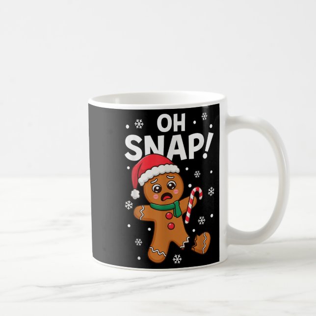 Caneca De Café Oh Snap Homemem de Pão de Mel Para Adultos Criança (Direita)