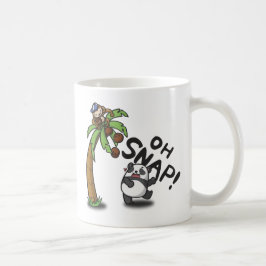 Caneca De Café Oh Snap Panda & Macaco