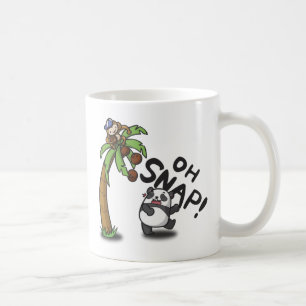 Caneca De Café Oh Snap Panda & Macaco