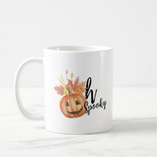 Caneca De Café Oh Spooky! Feliz Halloween Pumpkin