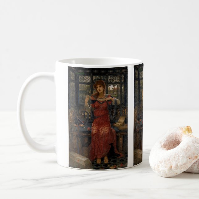 Caneca De Café Oh Swallow, Swallow by John Melhuish Strudwick (Com Donut)