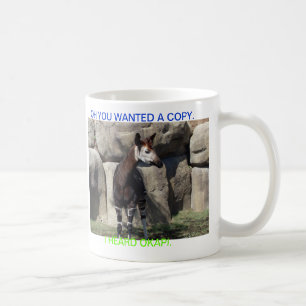CANECA DE CAFÉ OH UMA CÓPIA EU OUVI O OKAPI