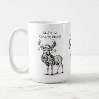 Caneca De Café Oh veado, já é Natal!