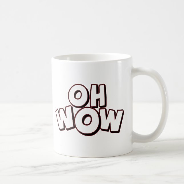 Caneca De Café Oh wow (Direita)