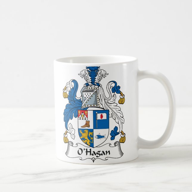 Caneca De Café O'Hagan Family Crest (Direita)