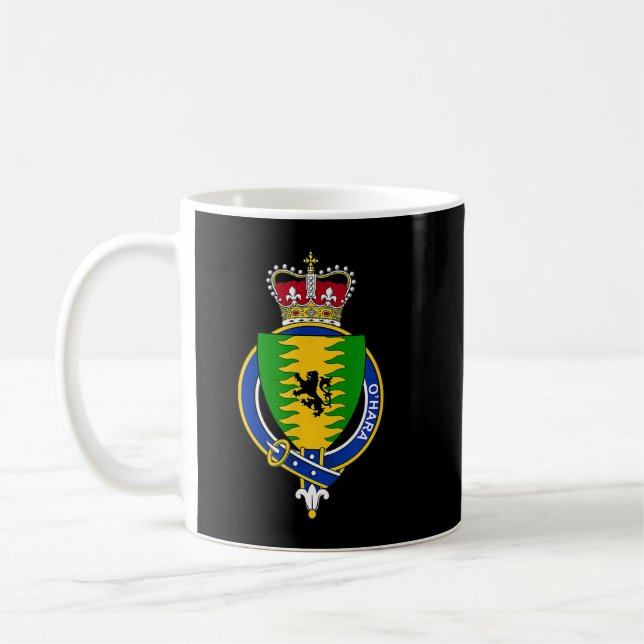 Caneca De Café O'Hara Casaco da Guarda Familiar de Armas (Esquerda)