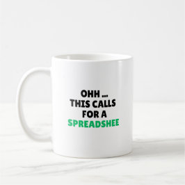 Caneca De Café Ohh isso uma Planilha, Contador Engraçado