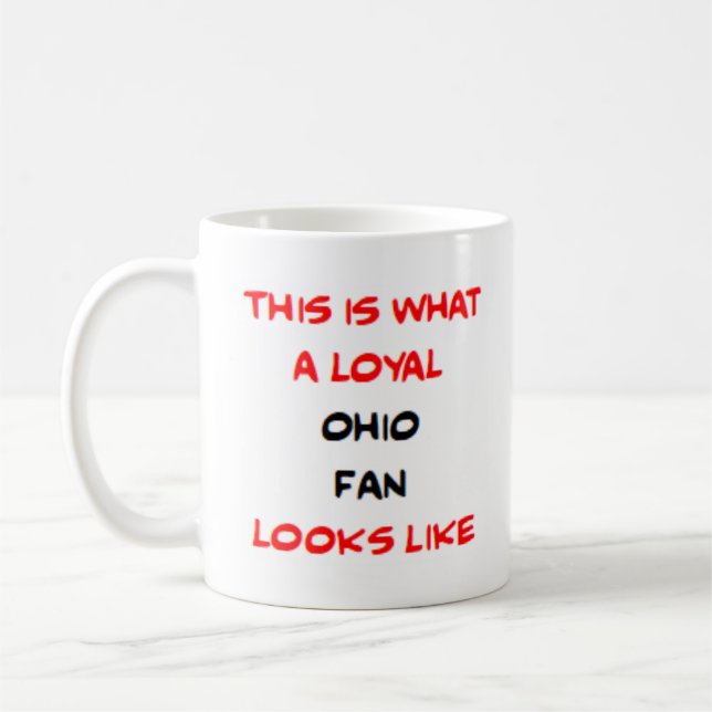 Caneca De Café ohio fan, loyal (Esquerda)