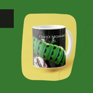 Caneca De Café Ohio Monarch Caterillar